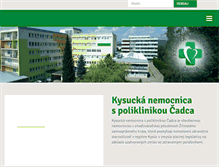 Tablet Screenshot of kysuckanemocnica.sk